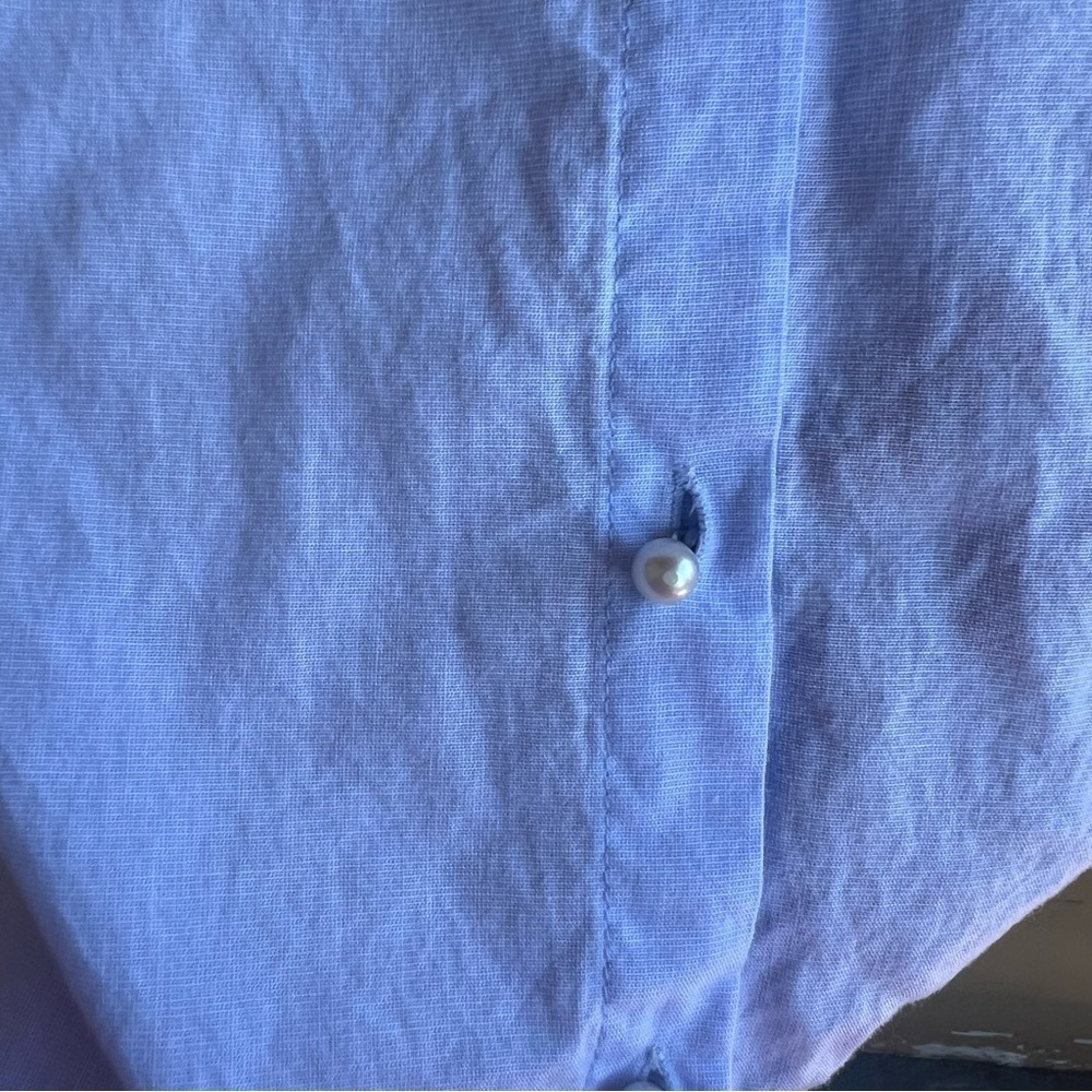 A Picture's Worth Long Sleeve Poplin Shirt - Size M - Business Casual Preppy - Picture 4 of 8